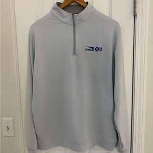 Peter Millar Quarter Zip Pullover – Size L – Horizon Blue Cross Blue Shield Logo